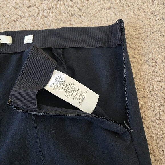 Vince Stitch Front Seam Ponte Legging  Dark Blue Size XL - Picture 12 of 15
